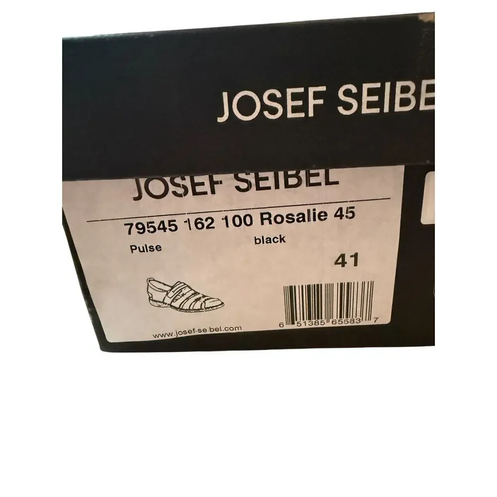 Josef Seibel Women's Black Pulse Rosalie 45 Europian Leather Shoes Size 10.5